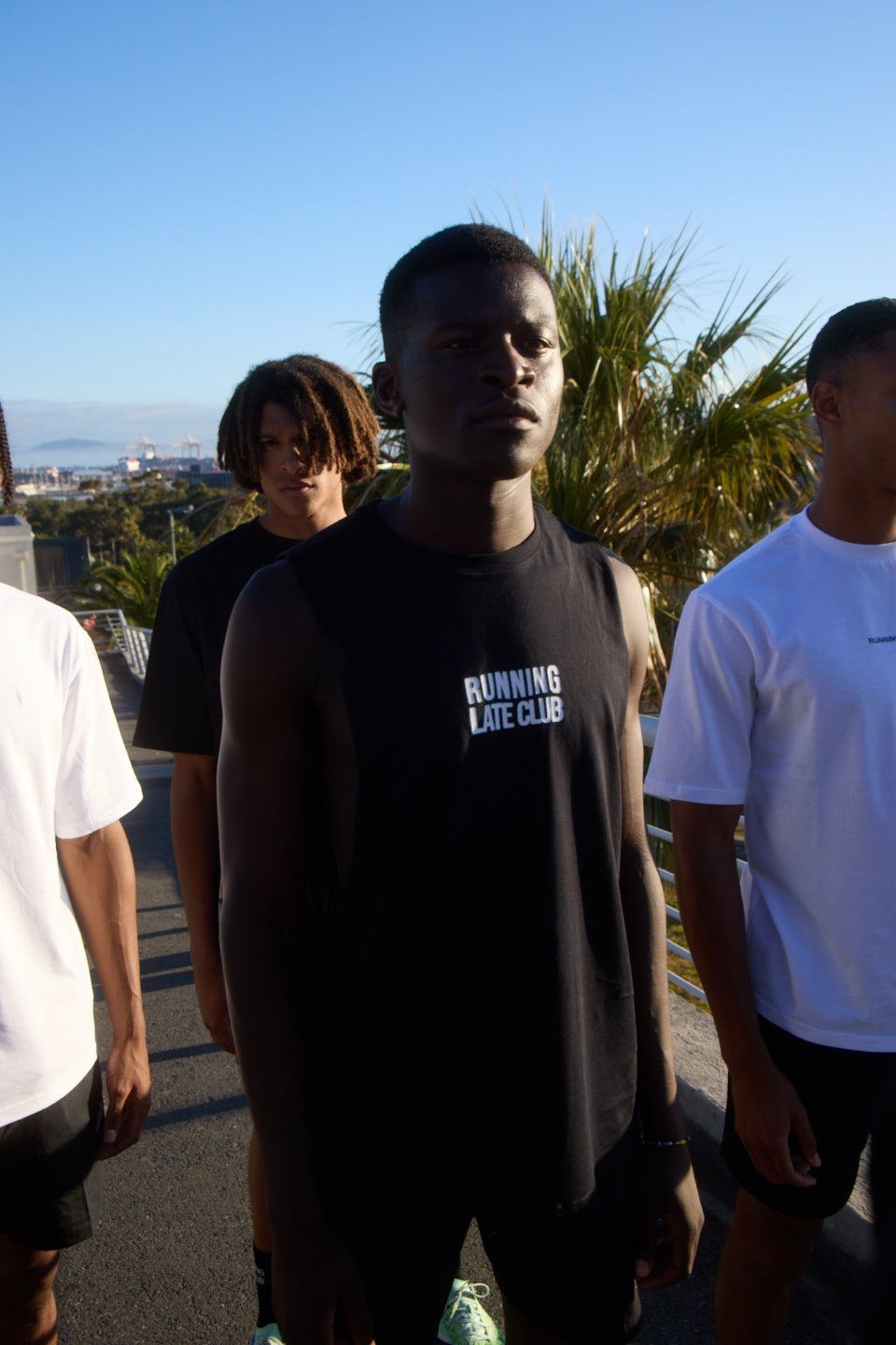 "Fast Lane" Black - Cotton Vest