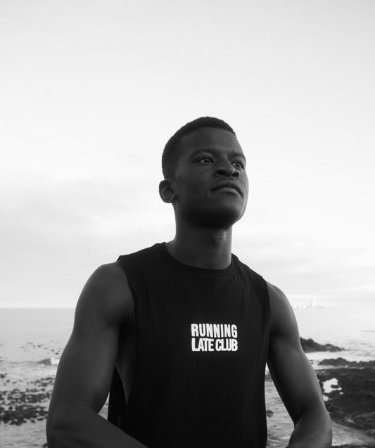 "Fast Lane" Black - Cotton Vest