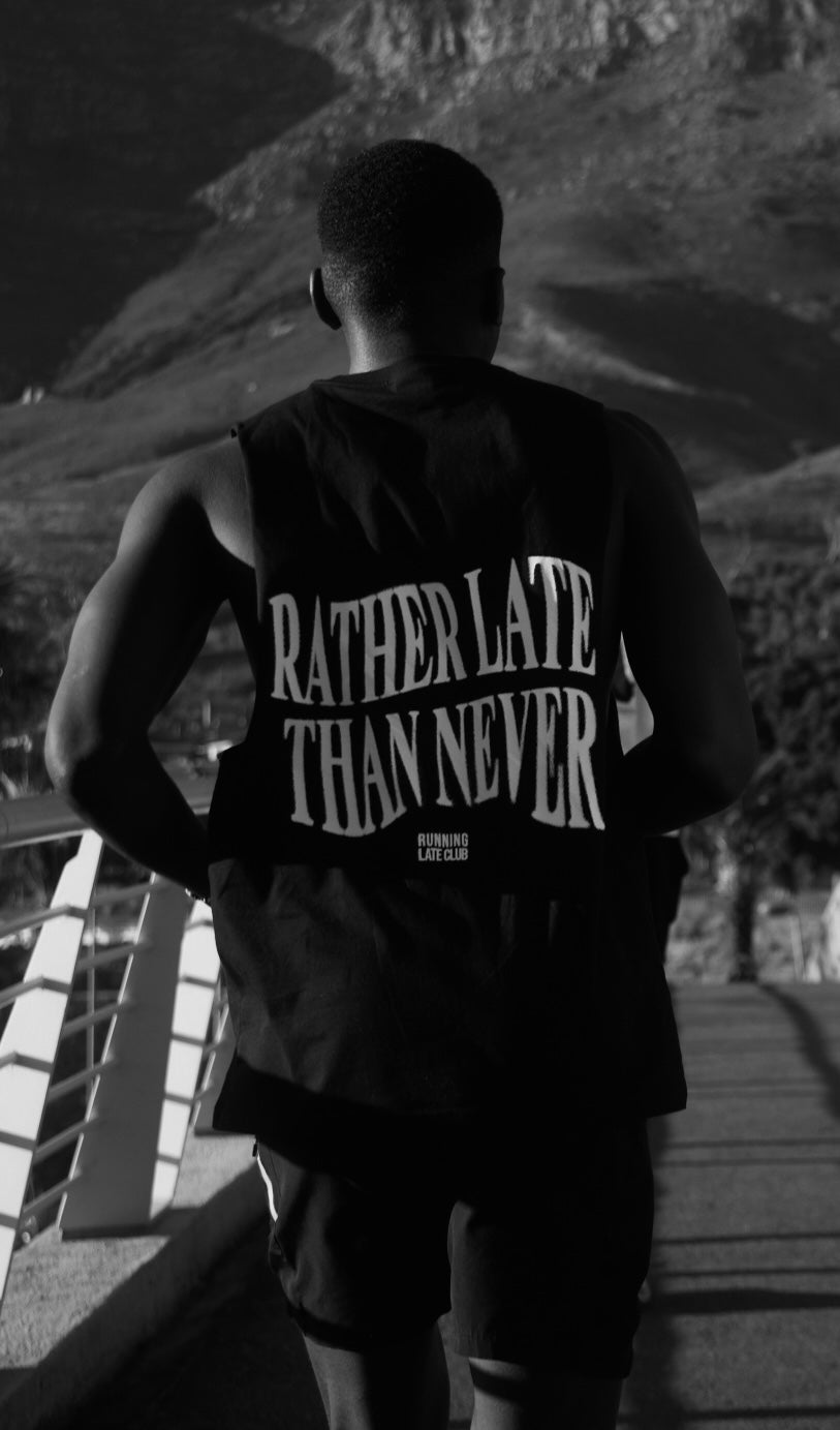 "Fast Lane" Black - Cotton Vest